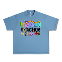 Pebble Blue Preschool Teacher Life Urban Heavy Tee - LillyAllenDesigns