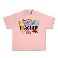 Salmon Preschool Teacher Life Urban Heavy Tee - LillyAllenDesigns