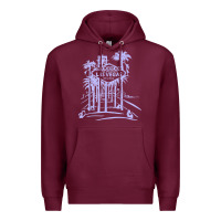Burgundy las vegas strip retro famous sign nevada traveler souvenir t shirt Premium Hoodie - baoMotion