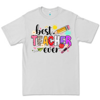 Dove Grey iBest Teacher Ever Premium Tee - CowhideDigitalArt