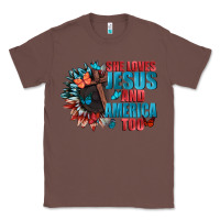 Chestnut She love Jesus and America too Classic Tee - FaDigitalArtStudio