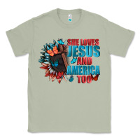 Matcha She love Jesus and America too Classic Tee - FaDigitalArtStudio