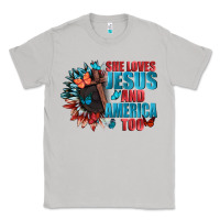 Moon Dust She love Jesus and America too Classic Tee - FaDigitalArtStudio