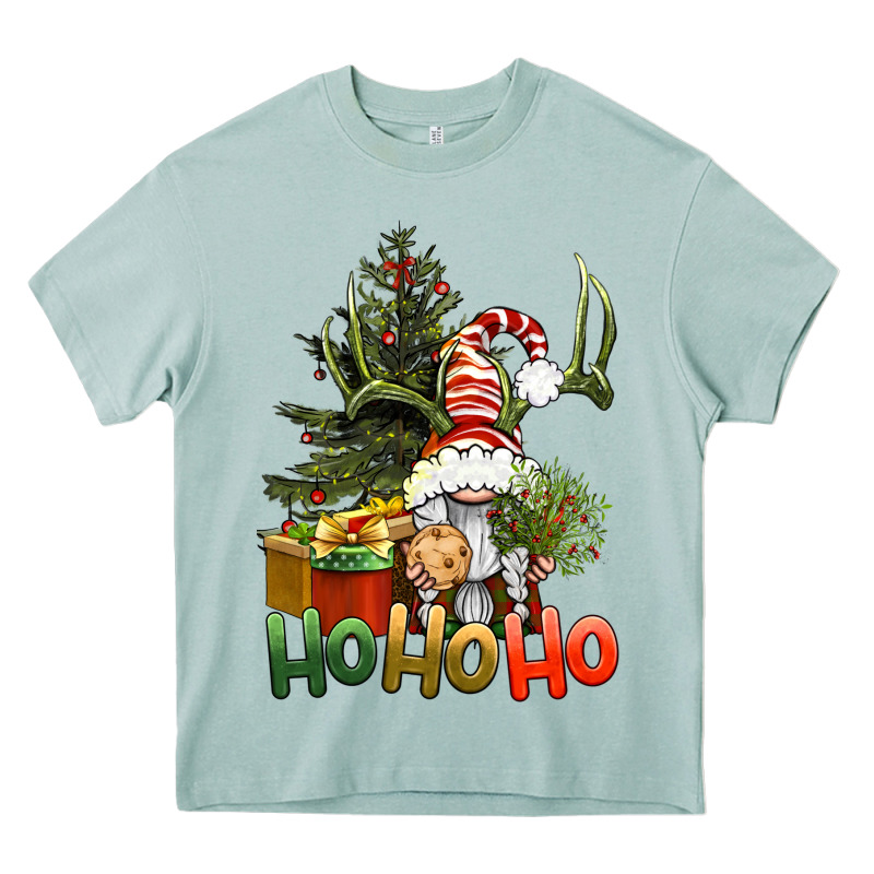 Ho Ho Ho Christmas Gnome Heavy Core Tee by BundleAndBundleShop | Teevron