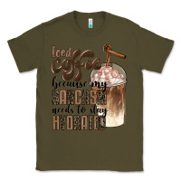 Army Green iced coffee because my sarcasm needs to stay hydrated Classic Tee - BarkalooDesign