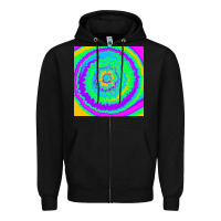 Black tye die pattern Zipper Hoodie - RanaPortraitStore
