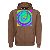 Chestnut tye die pattern Zipper Hoodie - RanaPortraitStore
