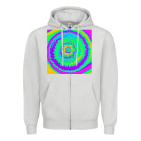 Dove Grey tye die pattern Zipper Hoodie - RanaPortraitStore