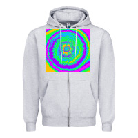 Heather Grey tye die pattern Zipper Hoodie - RanaPortraitStore