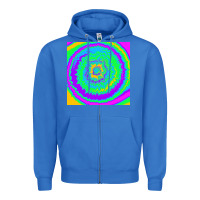True Royal tye die pattern Zipper Hoodie - RanaPortraitStore