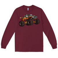 Burgundy monster truck Long Sleeve Tee - Artiststas