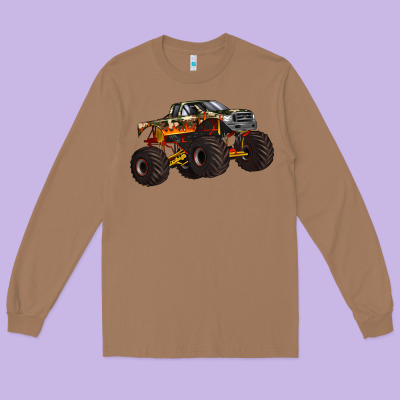 Monster Truck Long Sleeve Tee Designed By Artiststas