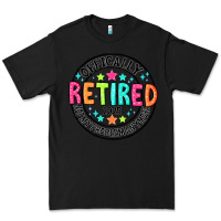 Black Officially Retired 2025 not my problem anymore Premium Tee - CowhideDigitalArt