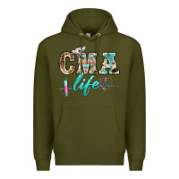 Army Green western nurse cma life Premium Hoodie - BarkalooDesign