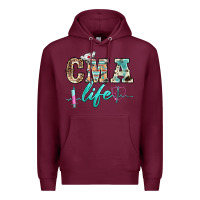 Burgundy western nurse cma life Premium Hoodie - BarkalooDesign