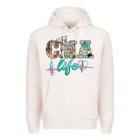 Pale Pink western nurse cma life Premium Hoodie - BarkalooDesign