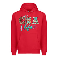 Red western nurse cma life Premium Hoodie - BarkalooDesign