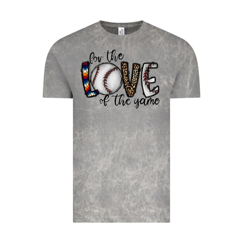 For The Love Of The Game Baseball Vintage Tee by CowhideDigitalArt | Teevron