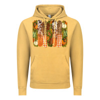 Vintage Mustard fall brushstrokes Vintage Hoodie - BarkalooDesign