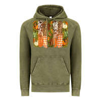 Vintage Olive fall brushstrokes Vintage Hoodie - BarkalooDesign