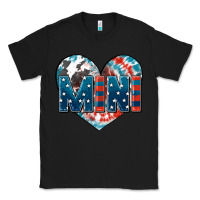 Black American mini heart 4th of july Classic Tee - FaDigitalArtStudio