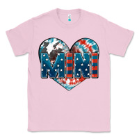 Bubblegum Pink American mini heart 4th of july Classic Tee - FaDigitalArtStudio
