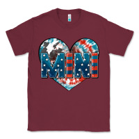 Burgundy American mini heart 4th of july Classic Tee - FaDigitalArtStudio
