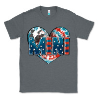 Charcoal Heather American mini heart 4th of july Classic Tee - FaDigitalArtStudio