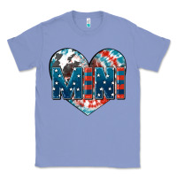 Colony Blue American mini heart 4th of july Classic Tee - FaDigitalArtStudio