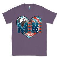 Lavender American mini heart 4th of july Classic Tee - FaDigitalArtStudio