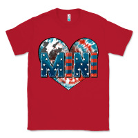 Red American mini heart 4th of july Classic Tee - FaDigitalArtStudio