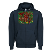 Navy christmas background Zipper Hoodie - RanaPortraitStore