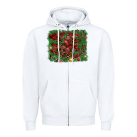 White christmas background Zipper Hoodie - RanaPortraitStore