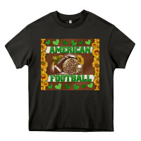 Asphalt american football with sunflower tumbler Heavy Core Tee - BundleAndBundleShop