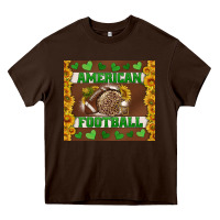 American Football With Sunflower Tumbler Heavy Core Tee | Teevron