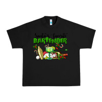 Black Santa's Favorite Bartender Urban Heavy Tee - LillyAllenDesigns
