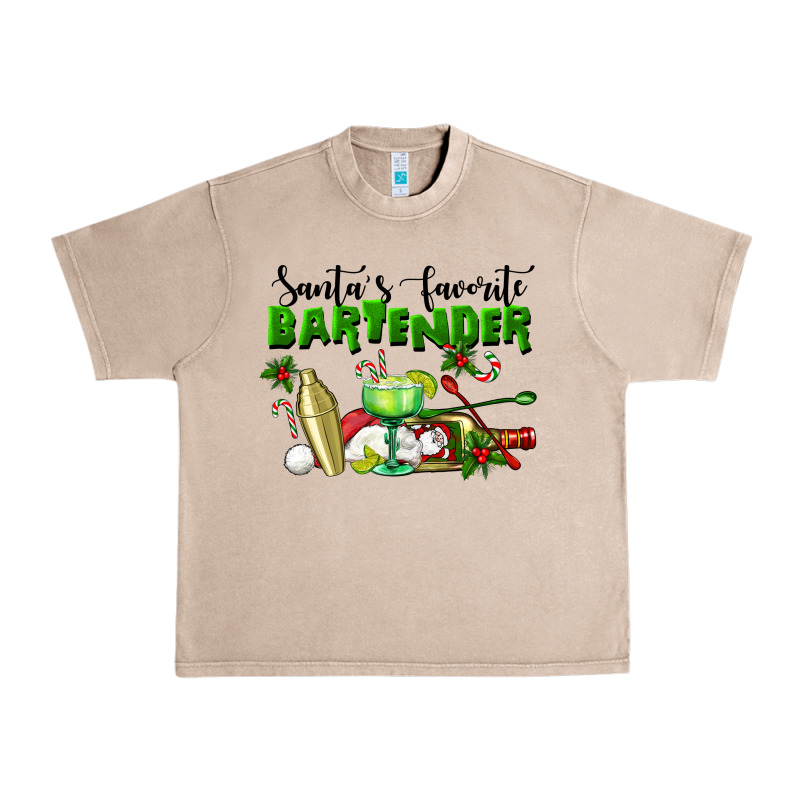 Santa's Favorite Bartender Urban Heavy Tee by LillyAllenDesigns | Teevron