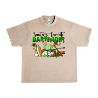 French Oak Santa's Favorite Bartender Urban Heavy Tee - LillyAllenDesigns