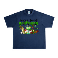Navy Santa's Favorite Bartender Urban Heavy Tee - LillyAllenDesigns