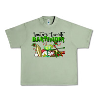 Oil Green Santa's Favorite Bartender Urban Heavy Tee - LillyAllenDesigns