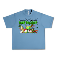 Pebble Blue Santa's Favorite Bartender Urban Heavy Tee - LillyAllenDesigns