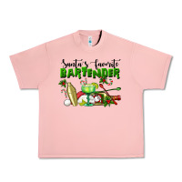 Salmon Santa's Favorite Bartender Urban Heavy Tee - LillyAllenDesigns