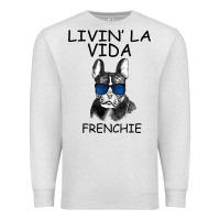 Oatmeal Heather Livin' la vida Frenchie Premium Sweatshirt - Bettercallsaul