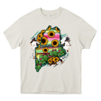 Cream maine Heavy Core Tee - RanaPortraitStore