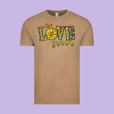 Love Summer Vintage Tee Designed By Cowhidedigitalart