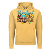 Vintage Mustard thankful mama cow Vintage Hoodie - BarkalooDesign