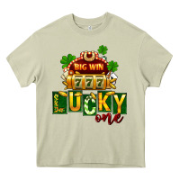 Mossy St Patricks Lucky One Heavy Core Tee - FaDigitalArtStudio