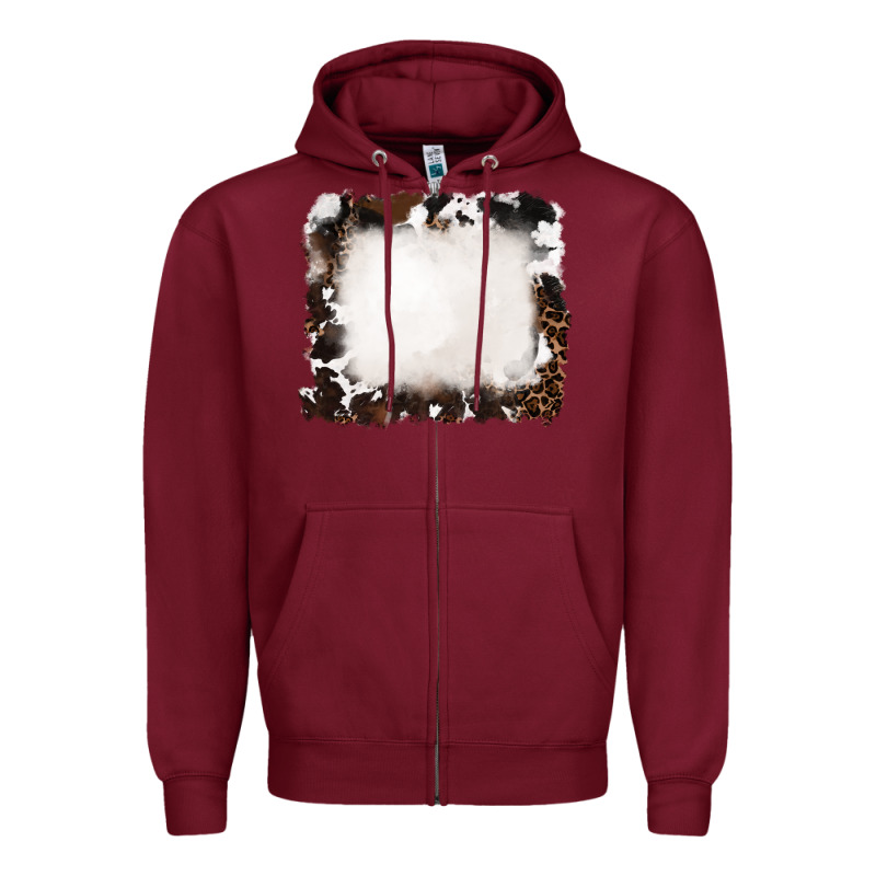 Cowhide Frames Background Zipper Hoodie by RanaPortraitStore | Teevron