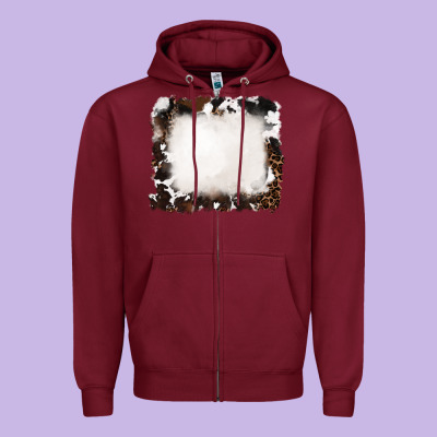 Cowhide Frames Background Zipper Hoodie Designed By Ranaportraitstore
