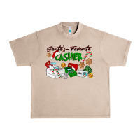 French Oak Santa's Favorite Cashier Urban Heavy Tee - LillyAllenDesigns